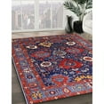 thumbnail image 3 of Ahgly Company Machine Washable Indoor Rectangle Industrial Modern Burgundy Red Area Rugs, 2' x 4', 3 of 7