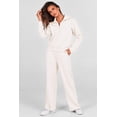 thumbnail image 4 of Conjunto Deportivo PRETTYGARDEN Mujer 2 Piezas Media Cremallera Blanco XS, 4 of 7
