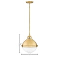 thumbnail image 2 of 4834SA Hinkley Lighting Fletcher - 2 Light Small Pendant in Traditional-Industrial Style - 13.5 Inches Wide by 14.5 Inches High-Satin Brass Finish, 2 of 15
