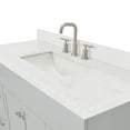 thumbnail image 4 of Ariel Hamlet 54 In. Rectangle Sink Bathroom Vanity With Carrara White Quartz Countertop 1.5 Edge In Grey, 4 of 11