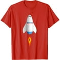 thumbnail image 6 of Rocket Spaceship Starship Shuttle Airplane Flying into Space T-Shirt, 6 of 8