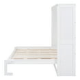 thumbnail image 4 of Euroco Wood Full Size Murphy Wall Bed, White, 4 of 9