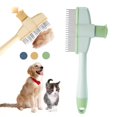 thumbnail image 3 of Pet Hair Removal Comb Flea Comb, 2025 New Cat Grooming Brush with Release Button M1V0, 3 of 9