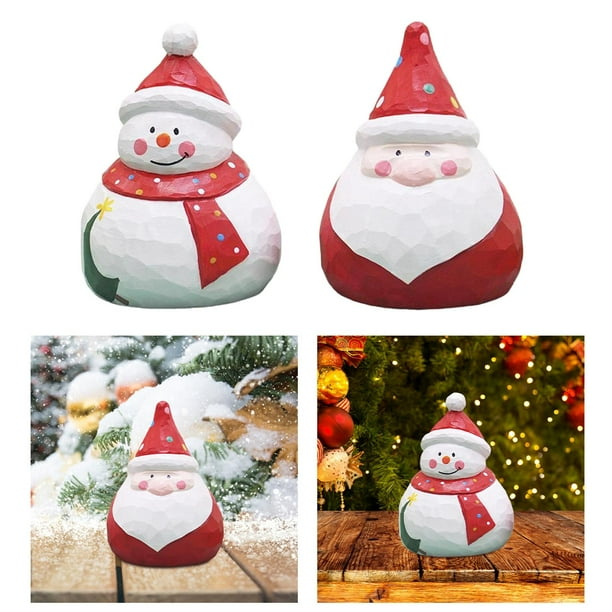 Muñeco de Papá Noel, Estatua Coleccionable de Navidad, Accesorio de Foto para perfecl Muñeco de Papá Noel