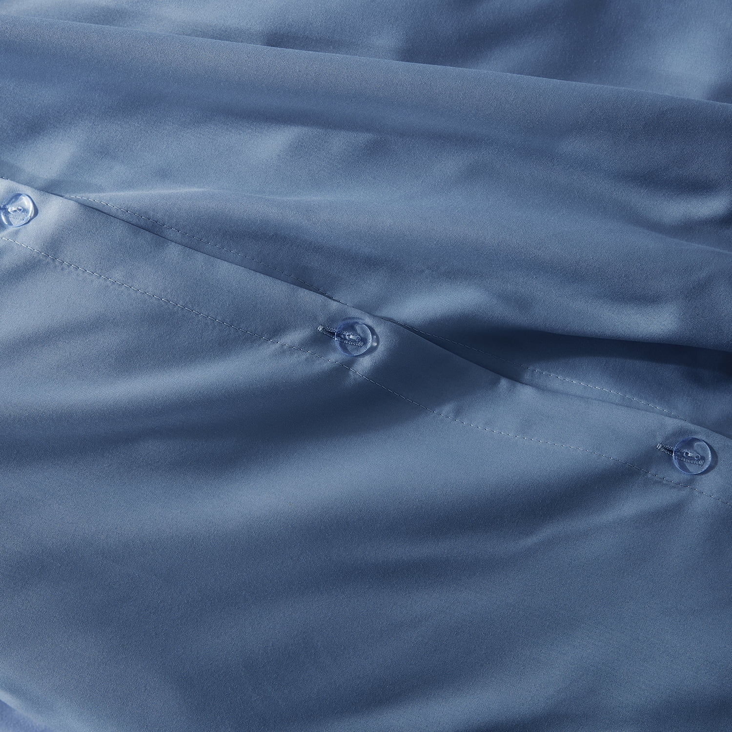 Virtu 3pc Duvet Cover Set, Luxury Microfiber Duvet Cover Cal King with Pillow Shams, Blue Heaven