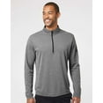 thumbnail image 1 of Adidas Mens Lightweight Quarter-Zip Pullover, S, Black Heather, 1 of 1