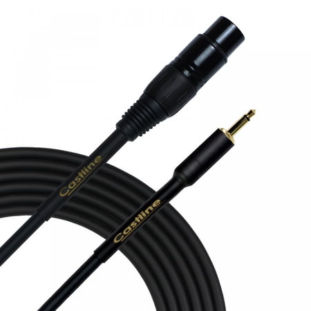 20 Ft Castline Gold XLR female to 3.5mm TS Patch Cable Mogami Neglex 2549