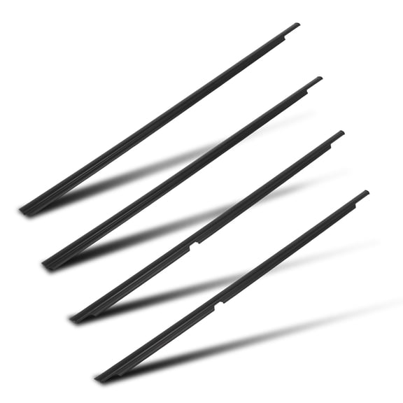 SCITOO Window Molding Trim for Toyota for 4Runner 2003-2009 4pcs OEM 68161-35060 68162-35060 68163-35030 68164-35030 Black Premium Weatherstrip Window Seal for Enhanced Weather Protection
