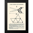 thumbnail image 2 of Retromagic 13x18 Black Modern Framed Museum Art Print Titled - Take String off Scissors, 2 of 5