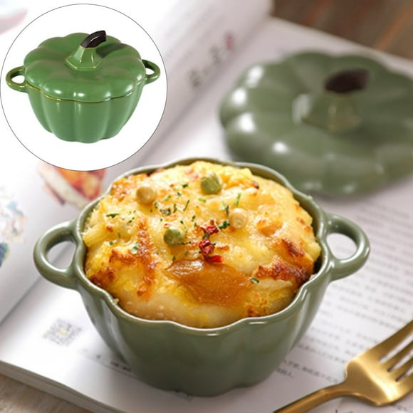 Halloween Decorations Big Sale! Oven Pumpkin Bowls Ceramic Pumpkin Pots for Cooking Pumpkin Dutch Oven Pot with Lid Mini Pumpkin Soup Bowls for Home Thanksgiving Halloween Party, Clearance!