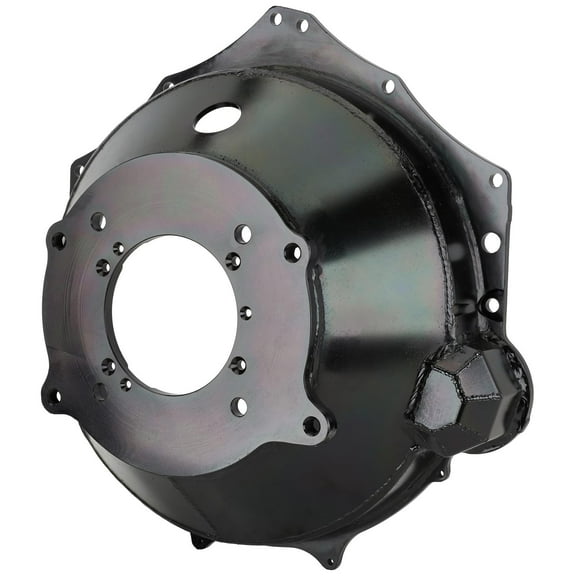 LS Swap Steel Transmission Adapter Bellhousing: Compatible with GM Manual/T5/TKX, Enhanced Strength Over GM 621, Fits Muncie T-10 & Tremec 5-Speeds, Hydraulic Throwout Only, Laser-Cut Precision
