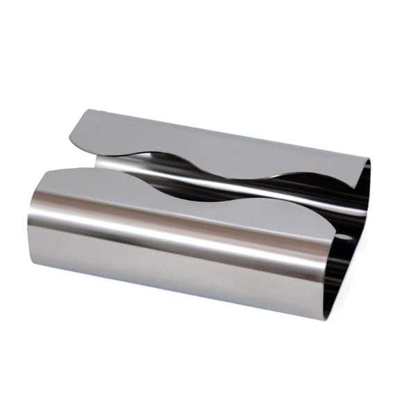 Mirror Stainless Steel Curved Tissue Box Durable For Household Office Use