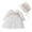 White, variant on Huanglei Baby Girls Spring Spring Tulle Solid Long Sleeve Birthday Party Princess Dress Hat Clothes