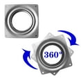 thumbnail image 3 of 8Pack Lazy Susan Hardware, 4Inch Square Rotating Bearing Plate, 300Lbs Capacity Lazy Susan Turntable Bearing For For Serving Trays, Kitchen Storage Racks, Craft Table, Zinc Plated Steel Swivel Plate, 3 of 5
