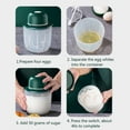 thumbnail image 3 of Zootealy Electric Egg Beater with 1000mL Sealed Container Wireless Automatic Milk Foam Maker Stand Egg Mixer Kitchen Whisking Beater for Baking Cooking Sauces Cream Coffee, 3 of 6