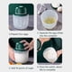 thumbnail image 3 of Batidor de huevos eléctrico con recipiente sellado de 1000 ml, inalámbrico, automático, para hacer e Tomshoo Blanco, 3 of 7