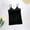c01Black, variant on JGGSPWM Women Tank Top With Chest Pad Backless Breathable Stretchable Camisoles Sleeveless Solid Casual Summer Regular Tank Tops White S