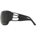 thumbnail image 4 of Ralph Lauren Womens Rl8189q Square Sunglasses Shiny Black/Dark Grey 34 Millimeters, 4 of 5
