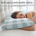 thumbnail image 5 of Aqua Plaid Pillow Covers 16"x24", Spring Summer Farmhouse Buffalo Checkered Soft Brushed Microfiber Breathable Throw Pillow Covers, Pillowcase with Zipper for Couch Sofa Bedroom Living Room, 5 of 9
