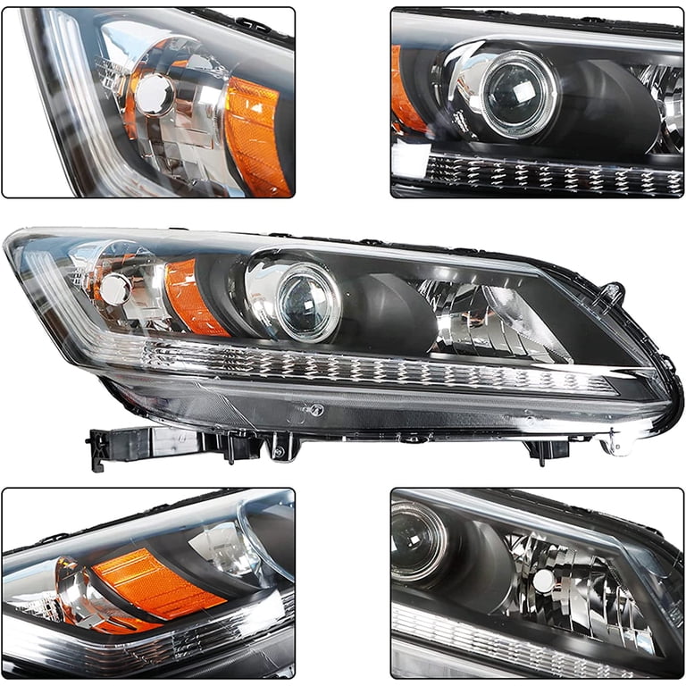 For 2013-2015 Honda Accord 4Dr Halogen w/o DRL Headlight Right RH Passenger Side