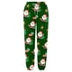 thumbnail image 3 of Gibobby pantalones de mujer de mezclilla Mujer Otoño e Invierno Casual moda Navidad divertido impreso cintura elástica pantalones deportivos pantalones casuales (Verde, S), 3 of 4