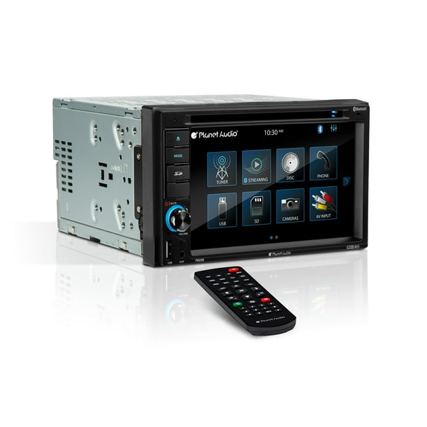 Audio P9628B 6.2” Touchscreen Car DVD Player, Bluetooth, DVD USB SD AM/FM