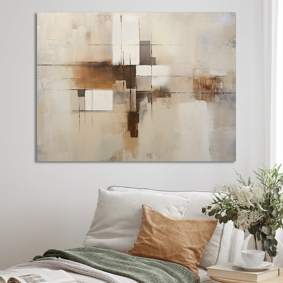 Designart "Zen Art Of Modern Scandinavian In Minimalism III" Modern Scandinavian Wall Art Living Room