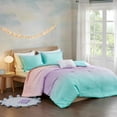 thumbnail image 2 of Gracie Mills Dagny Modern Ombre Metallic Glitter Reversible Comforter Set - GRACE-12660, 2 of 4