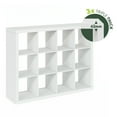thumbnail image 3 of Furinno Cubicle Extra Thick Frame Decorative Cube Storage Organizer, 12-Cube, White, 3 of 12