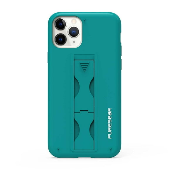PureGear SlimStik Built-in Kickstand Case for Apple iPhone 11 Pro, Supports Wireless Charging, Functional Grip, Ultra Slim Protective iPhone 11 Pro Case (Teal)