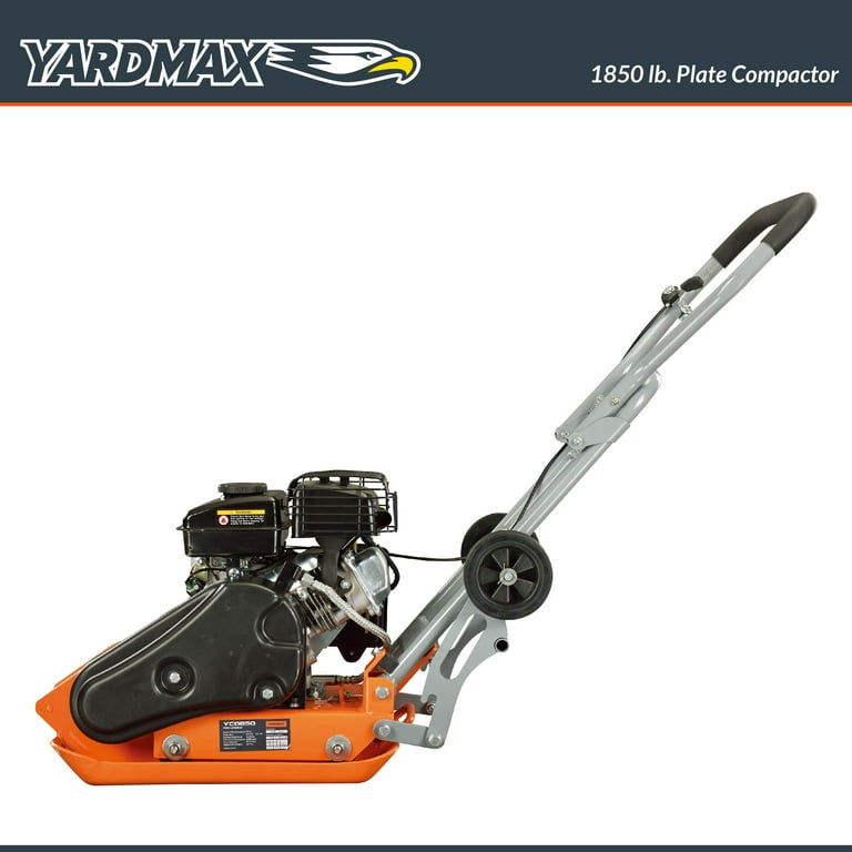 YARDMAX 2.5HP, 1850 lb, 79cc, Compaction Plate Compactor, 5900 VPM