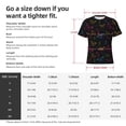 thumbnail image 4 of Bixox Men's Butterfly Printed Short Sleeve Skinny Athletic T-Shirt, 4 of 6