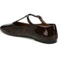 thumbnail image 4 of Franco Sarto Women's Marylee T-Strap Flat Brown Multi Patent 7M, 4 of 6