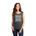 thumbnail image 2 of Thread Tank Home Roots State New Mexico NM Women's Sleeveless Muscle Tank Top Charcoal Large, 2 of 4