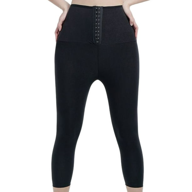 Sonducket Pantalones de Sauna para niña, mallas flexibles adelgazantes para pérdida de peso, entrenamiento elástico ajustable, ropa moldeadora para Prendas para la parte inferior del cuerpo 2XL Sonducket AP007903-05