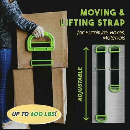 Jeobest The Landle Adjustable Lifting and Moving Strap - Adjustable Moving and Lifting Strap - The Adjustable Moving and Lifting Strap for Furniture Boxes Mattress Appliances or Heavy Bulky