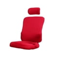 thumbnail image 2 of jifeng 3Pcs Removable Stretchable Office Computer Chair Covers - Split Design Universal Red, 2 of 8