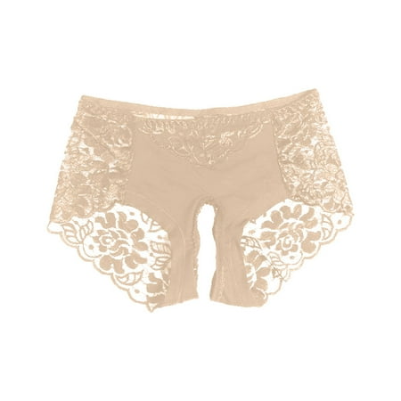 Crochless Panties Beige Underwear Women s Sexy Lingerie & Underwear G String Underwear for Women Funny Thong M