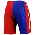 thumbnail image 3 of Men's Mitchell & Ness Blue/Red Detroit Pistons Hardwood Classics 2003 Split Swingman Shorts, 3 of 3