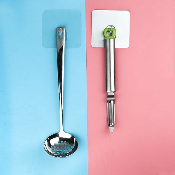 Gancho de bala transparente sin costuras para cocina, gancho adhesivo sin perforaciones, gancho de pegamento sin clavos para baño, gancho creativo para puerta de inodoro