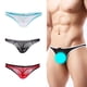 thumbnail image 2 of 3 piezas de moda con para hombre, negro, rojo, , ropa interior de malla para hombre, calzoncillos triangulares M Yinane Cómoda ropa interior para hombre, 2 of 8