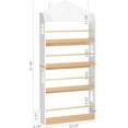 thumbnail image 2 of STAROUS Kids Bookshelf Wall Mounted, 4-Tier Book Shelf Organizer, Tall Wooden Children's Bookcase, Storage Book Rack for Kids Room, Nursery, Bedroom, Living Room, White, 2 of 6