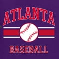 thumbnail image 6 of Wild Bobby City of Atlanta Baseball Fantasy Fan Sports Unisex Crewneck Sweatshirt, Purple, Medium, 6 of 6