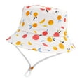 thumbnail image 4 of Oiyii Toddler Girl’S Outdoor Bucket Hats Jungle‑Animal‑Printed Sun Hats, Red, 4 of 5