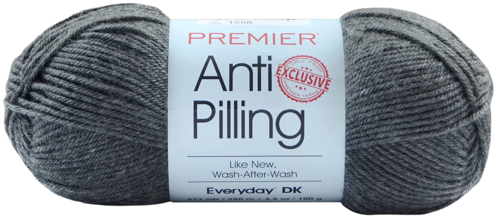Premier Yarns Anti-Pilling Everyday DK Solids Yarn Charcoal 847652084299 