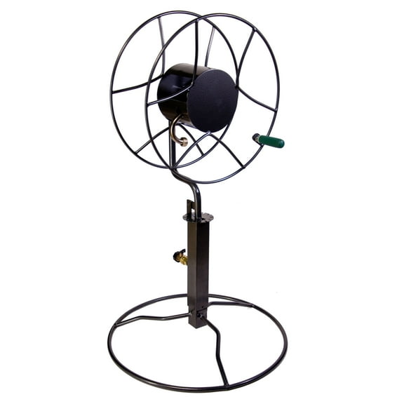 Yard Butler Free Standing Swivel Hose Reel - Water Hose Caddy For Yard or Garden - Outdoor Garden Hose Accessories, Water Hose Reel Rotate 360 Degree, Freestanding Metal Outdoor Water Pipe Stand