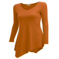 thumbnail image 2 of CHOK Robe Tunique à Manches Longues Col en V Mouchoir Longue Tunique T-Shirt pour Femmes, 2 of 3