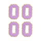 thumbnail image 1 of 4usd Chenille Letra Parches Hierro en Letra Parches Púrpura Alfabeto O 3.1 Pulgadas Altura para Ropa, Zapatos, Sombreros, Mochilas, 1 of 5