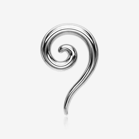 A Pair of Steel Spiral Tail Ear Weight Hanger Plug