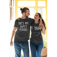 thumbnail image 5 of Couples Shirt She's My Sweet Potato I Yam Thanksgiving Couples T-shirt 2XL, Women I Yam, 5 of 6